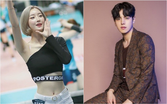 치어리더 서현숙(왼쪽)과 가수 고승형. 사진출처=서현숙 인스타그램, 라이언하트