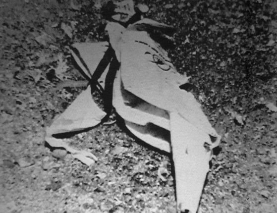 일본 언론이 1983년 사고 직후 공개한 대한항공 마크가 선명하게 남아있는 구명동의. [이즈베스티야=플라이데이]
