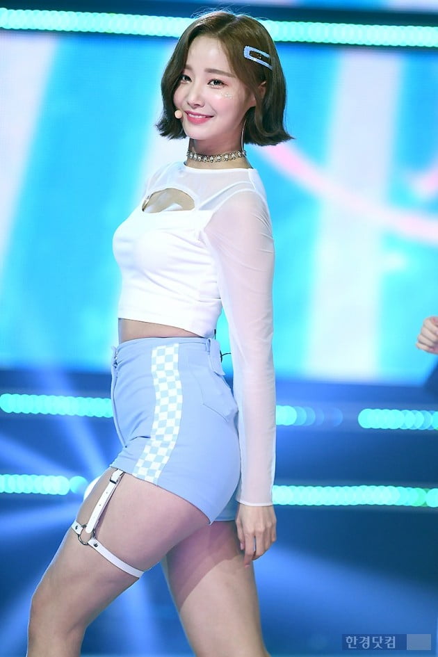 Group Momoland Yeon Woo is performing at the MBC Music Show Champion on the afternoon of the 10th at MBC Dream Center in Goyang City, Gyeonggi Province.