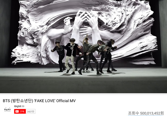 Group BTS FAKE LOVE music video and DNA music video exceeded 500 million and 700 million views respectively.BTS LOVE YOURSELF Her title song DNA music video exceeded 700 million YouTube views at 3:23 am on April 15th.Earlier, at around 2:04 p.m. on the 14th, the music video FAKE LOVE, the title song of LOVE YOURSELF, achieved 500 million YouTube views.DNA is the first music video in Korea group to achieve 600 million views. It visually expresses the lyrics of DNA, which is fateful from the beginning through virtual reality drawn in intense color and scenes that seem to cross space.Since its release in September 2017, DNA has been on the Billboards main chart Hot 100 for four consecutive weeks and received Gold Digital Single certification from the United States of America Record Industry Association in February last year.In addition, the FAKE LOVE music video expresses the emotions of the dark farewell that we face after realizing false love, and the intense performance and sophisticated visual beauty of BTS unfolding through colorful sets make it impossible to keep an eye on it.FAKE LOVE has ranked 10th on the United States of America Billboards main chart Hot 100, setting the Korean group record.In addition, BTS has 500 million views of burning, scaring, MIC Drop remixes, blood sweat tears, IDOL 400 million views, Save ME, Not Today 300 million views, Sang Man, Spring Day 200 million views, Danger, I NEED U, Hormon War Haruman, We Are Bulletproof Pt.2, RUN, Poetry for Small Things (Boy With Luv) feat.Halseys and others have achieved 100 million views, with a total of 18 music videos with more than 100 million views.BTS announced its successful comeback on the 13th (local time) at the United States of America NBCs SNL, finishing the worlds first new song stage.hwang hye-jin