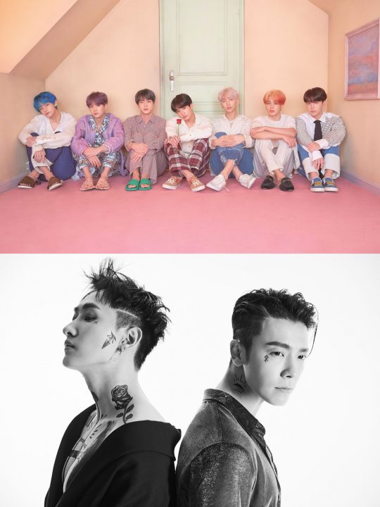 BTS and Super Junior-D&E will make a simultaneous comeback on SBSs Inkigayo Song.The inkigayo song, which will be broadcast on the 21st, will be returned by the global idol BTS, which has captured the world.BTS will present a spectacular stage with two title songs, Poetry for Small Things and Dionysus.BTS, which is showing off its strength by setting a new record of more than 2 million copies in a week after the release of its new album MAP OF THE SOUL: PERSONA, raises expectations for what stage it will set in Inkigayo Songs.In addition, Super Junior-D&Es comeback also attracts attention. Super Junior-D&E staged the title songs Danger and Watch Out.Super Junior-D & E is expected to transform into a 180-degree different image from the previous one, capturing attention with new charm.In addition, the debut stage of the new girl group Holiday, the Pentagon, Stray Kids, Momoland, Dia, Aizwon, JBJ95, Dream Note, EVERGLOW, Bandit, Wonder Nine, Yongju and Kang Siwon are prepared.Inkigayo song, broadcast every Sunday at 3:50 pm.