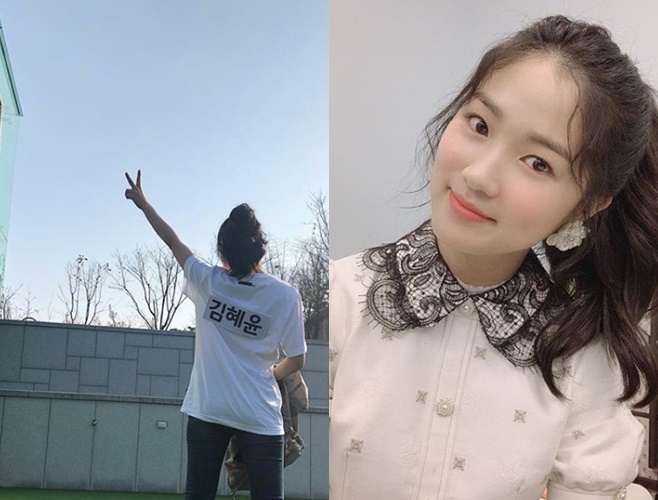 Actor Kim Hye-yoon released an authentication shot that appeared in Running Man.On the 21st, Kim Hye-yoon posted two photos on his SNS with an article entitled SBS Running Man at 5 pm today.In the public photos, Kim Hye-yoon turns around and shows a V with a name tag attached to a white T-shirt with his name on it. In the other photos, he is staring at the camera with a smile in his opening costume.Kim Hye-yoon appeared as a guest with the group EXID Solji, Hani, Seventeen Seung-gwan, Min-gyu, and actor Han Bo-reum, and ran the 1st place in real-time search terms.