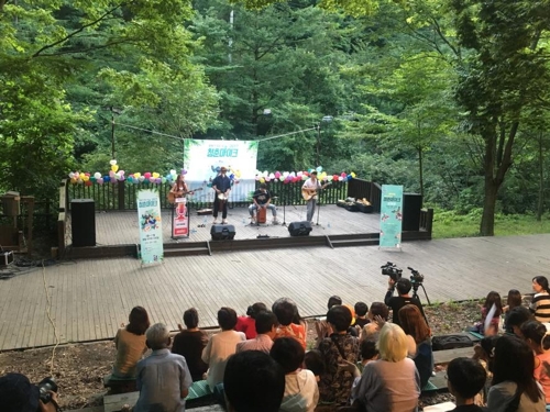 백운산 자연휴양림 야영장 이미지