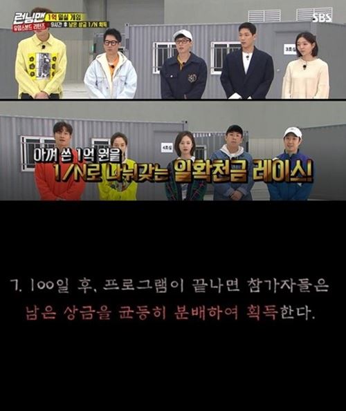 Running Man side apologized for the controversy over plagiarism of Naver Webtoon Money Game.On the 29th, SBS entertainment program Running Man said in an official statement, It was raised that the first race of Youmes Bond - 100 million One man is similar to the composition of Naver Webtoon Money Game. He said.Running Man said, I thought that the production team was a fan of Money Game and the contents of the webtoon and the concept of Running Man were well suited. I sincerely apologize for the fact that I did not ask for understanding with Baek Jin-soo and Naver Webtoon in advance.The first race of Running Man, Returning Uims Bond - 100 million One, which was broadcast on the 28th, was composed of a composition that allows members to share the remaining prize money by one-ninth as much as they saved money for 9 hours.Immediately after the broadcast, suspicions were raised that the contents were similar to Naver Webtoon Money Game, and Bae Jin-soo and Naver Webtoon were displeased and controversial.On the other hand, the webtoon Money Game contains contents that Game participants have to live in prison-like pRaces for 100 days and leave as much prize money as possible.Next is the official statement of Running Man.SBS Running Man and Youims Bond - 100 million One man broadcast on the 28th, the first part of the first half of the race is similar to the composition of Naver Webtoon Money Game.SBS Running Man was transformed by referring to Money Game by Bae Jin-soo.The production team, who is also a fan of Bae Jin-soo, decided that the concept of Money Game would match Running Man and made a race.I sincerely apologize for not contacting Naver Webtoon and Bae Jin-soo in advance.Photo SBS Provides