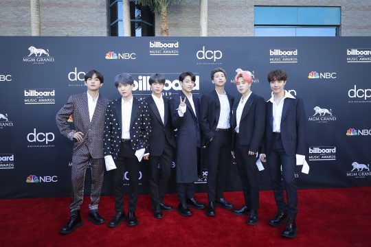 Group BTS won the Top Social The Artist Award for the third consecutive year at the 2019 Billboards Music Awards in United States of America Las Vegas on the 1st (local time).Rapper and producer Sway Calloway handed the trophy to leader RM, saying, I will officially announce once again that BTS has become the top social artist at the red carpet event before the awards ceremony.Its a very big prize for us, thank you, RM said.The Top Social Artist category will select winners by adding record sales, streaming, social data indexes, and fan voting over the past year. BTS has achieved a three-year consecutive year.In addition, this year, it has been nominated for the Top Duo and Group category for the first time, drawing attention to whether it will win the award.BTS will also sing the title song Boy With Luv for Small Things, which will be released at the awards ceremony with United States of America singer Halsey and the new mini-album Map of the Soul: Persona.It will be broadcast live on Mnet at 9 a.m. on the 2nd in Korean time.