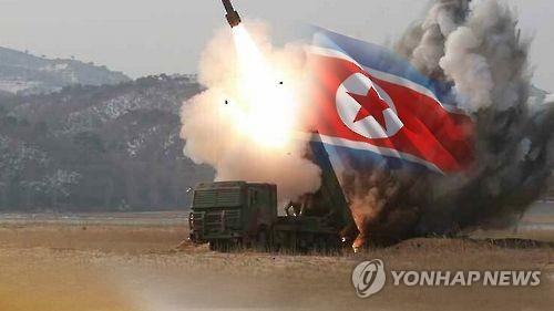 北, 원산서 단거리 발사체 수발 발사(CG) [연합뉴스TV 제공]
