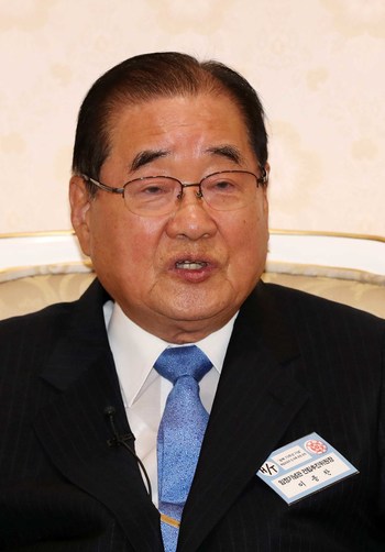 이종찬 전 국가정보원장. 청와대 사진기자단