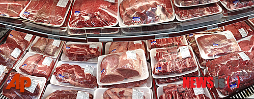 일본이 오랜기간 지속해온 미국산 소고기 수입제한을 풀고 시장을 개방하기로 했다. 미 농무부는 17일(현지시간) 일본이 미국산 소의 연령에 관계없이 소고기를 수입하기로 미국과 합의했다고 발표했다. < AP자료사진 />