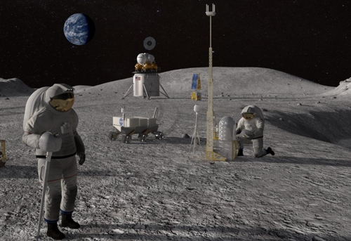 반세기만에 다시 추진되는 달 유인탐사 계획 상상도 [NASA 제공]