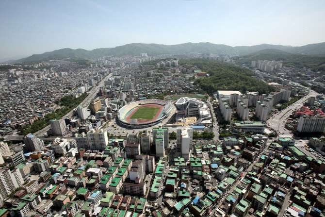 경기도 성남시 구도심인 중원구·수정구 일대. 성남시 제공.