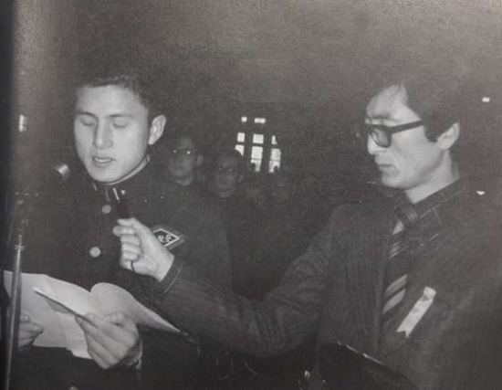 경기고 재학 시절의 황교안 대표(왼쪽)