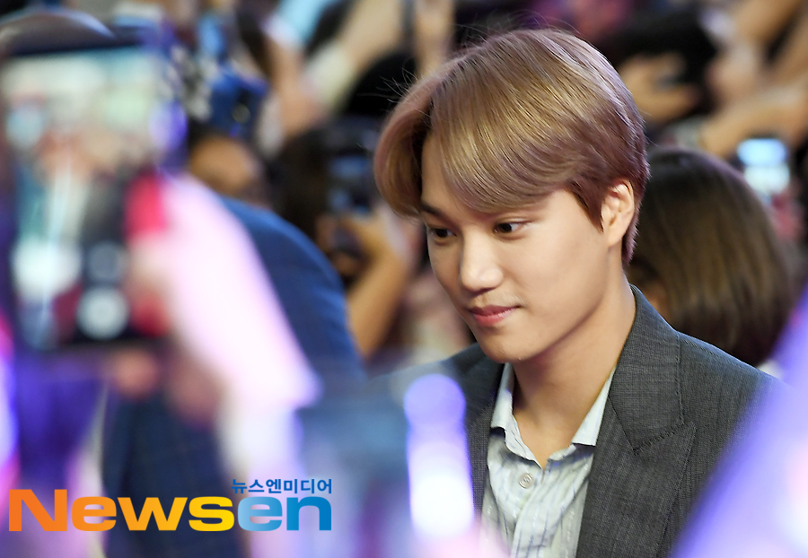 The Netflix Original Series Questionary Story 3 red carpet & fan event was held at Time Square in Yeongdeungpo, Yeongdeungpo-gu, Seoul on the afternoon of June 20.EXO Kai attended the day.Jung Yu-jin