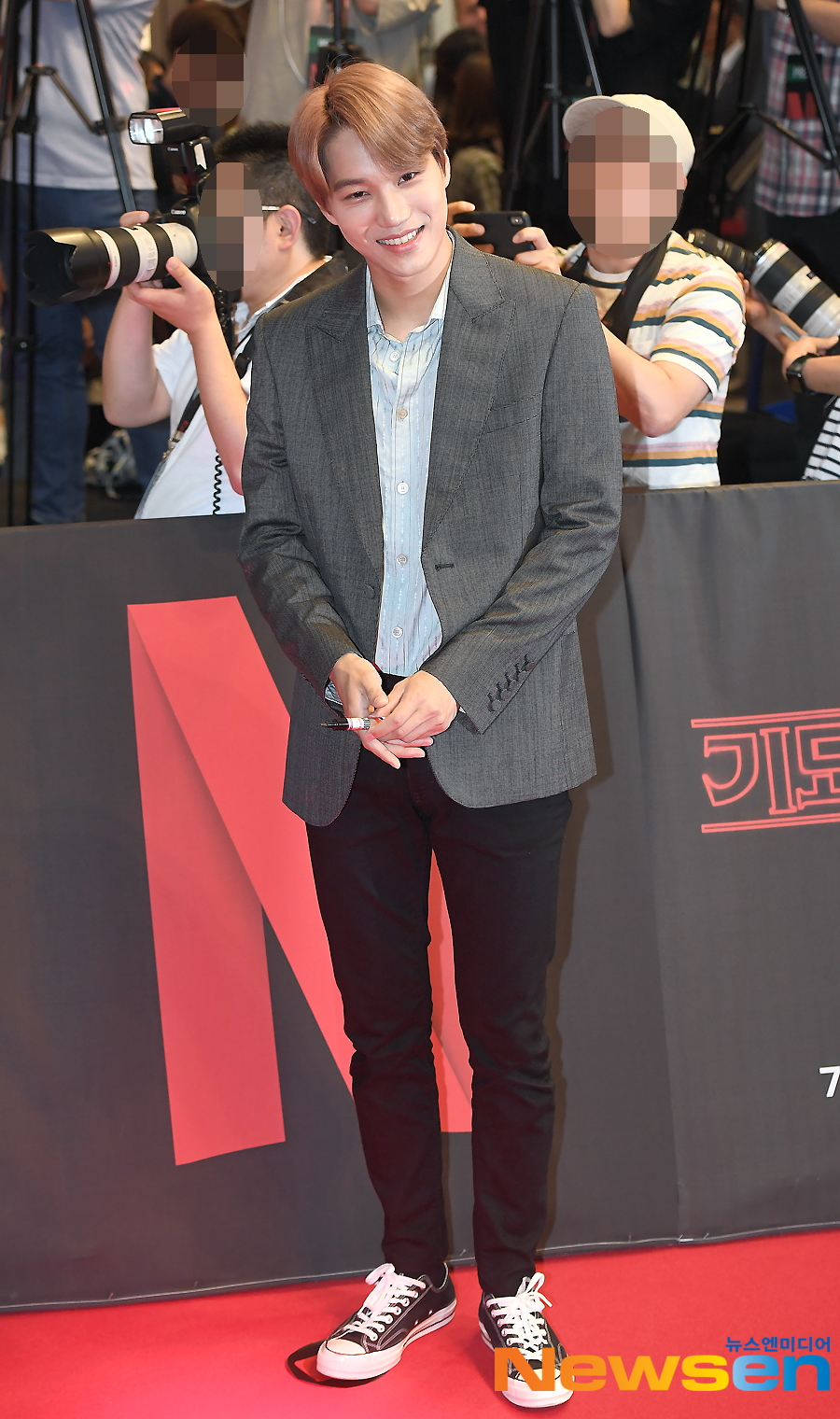 The Netflix Original Series Queen Story 3 Red Carpet & fan event was held at Time Square in Yeongdeungpo, Yeongdeungpo-gu, Seoul on the afternoon of June 20.EXO Kai attended the day.Jung Yu-jin