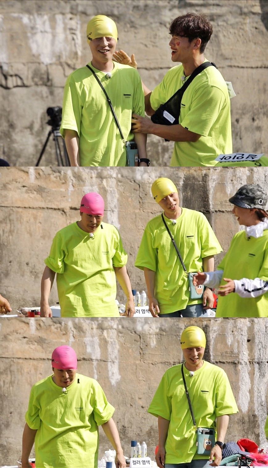 On SBS Running Man, which will be broadcast on the 23rd, the figure of Yoo Jae-Suk X Haha, which has transformed into a Park Myeong-su resemblance, will be revealed.In a recent recording, the two people wore swimming hats, which attracted attention by transforming into a Park Myeong-su resemblance.The two men who transformed into Park Myeong-su with one swimming cap were surprised not only by the members but also by Yoo Jae-Suk and Haha, and Lee Kwang-soo laughed, How many Park Myeong-su are there?Yoo Jae-Suk and Haha not only could not tolerate laughter by seeing each others appearance, but also presented unexpected memories by showing Park Myeong-sus unique vocal simulation for a long time.Yoo Jae-Suk and Haha, who turned into Park Myeong-su, can be seen on Running Man which is broadcasted at 5 pm on Sunday, 23rd.