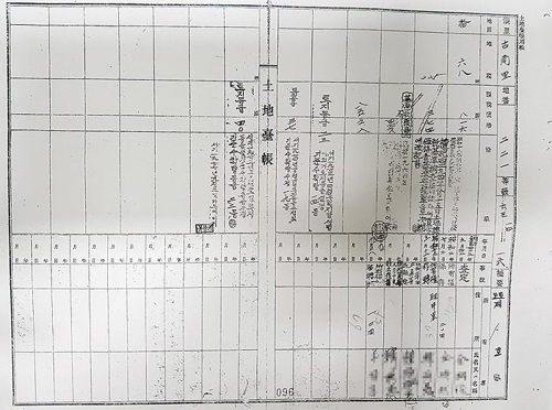 옛 토지 등기부 등본에 나타난 토지 거래 이력 [강모 씨 제공. 재판매 및 DB 금지]
