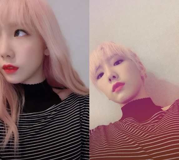 Taeyeon showed a younger appearance after cutting his bangs.Group Girls Generation (GIRLS GENERATION) member Taeyeon shared two selfies to her Instagram story on July 5.In the photo, Taeyeon has pink hair and shows her skin of glutinous rice cake, and he tied his head and looked down at the camera and showed off another maturity.han jung-won