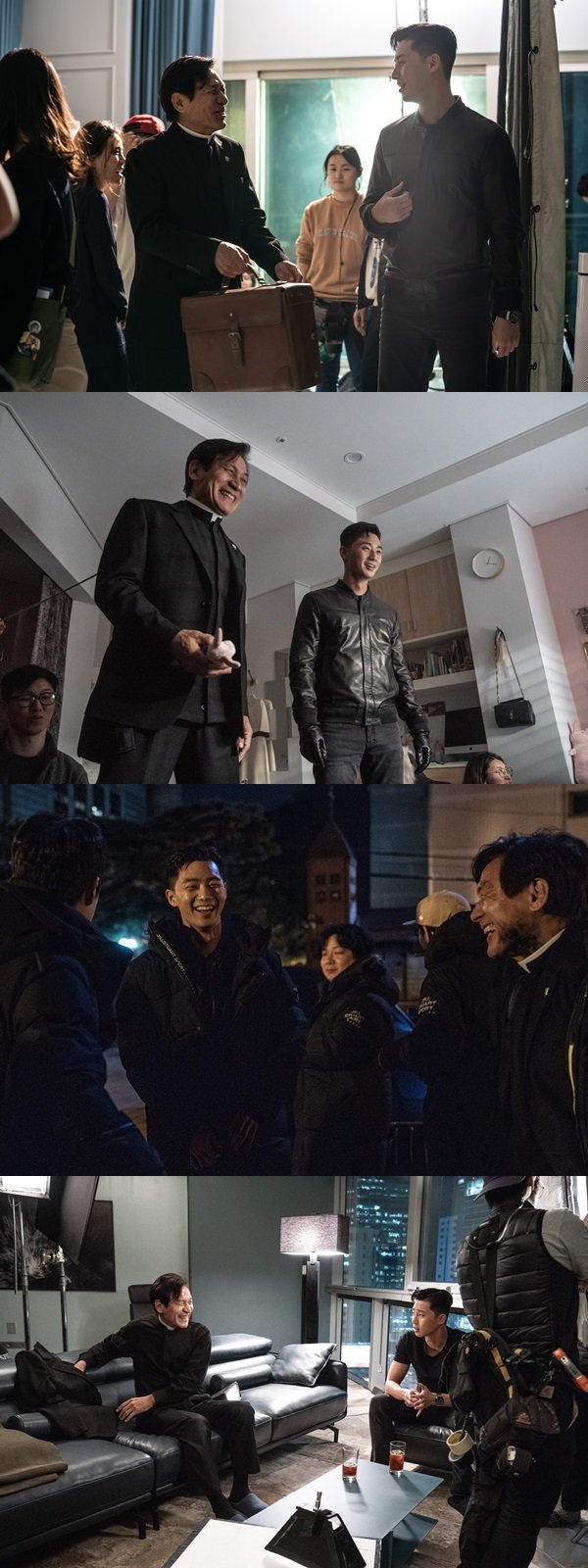 The popular Park Seo-joon and national actor Ahn Sung-ki met.The movie The Lion (director Kim Joo-hwan) released the scene stills of Park Seo-joon and Ahn Sung-ki on the 8th.The Lion is a film about a fighting champion, Yonghu (Park Seo-joon), who meets the Old Man priest Anshinbu (Ahn Sung-ki) and confronts the powerful evil (), which has confused the world.Unlike the intense and charismatic appearance in the movie, Park Seo-joon and Ahn Sung-ki, who have not been laughing in the field, are expected to show a special breath beyond the generation through lion.Especially, after losing his father in an accident of injustice as a child, Yonghu, who has only distrust of the world, meets Anshinbu who carries out his mission with his life based on his strong beliefs, and the special activity of those who confront the evil of the world gives a cinematic pleasure.Park Seo-joon said of Ahn Sung-ki, It was like a real father.I depended on you a lot on the set, and by the end of the filming, I think I learned about life because of you. Park Seo-joon is a charm, and I have a good breathing and I want to continue working together, said Ahn Sung-ki.The Lion is scheduled to open on the 31st.