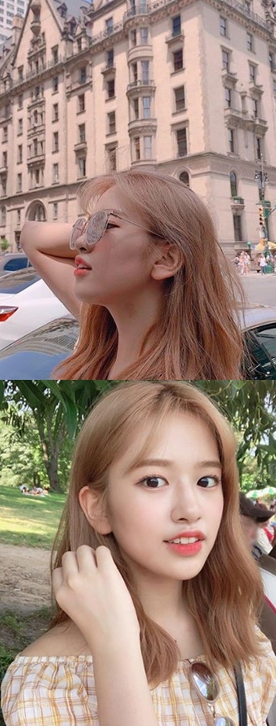 Ahn Yu-jin posted a picture on the official Instagram of Aizwon on the 8th with an article entitled Sunglass is the first time I feel good.In the photo, Ahn Yu-jin boasts a beautiful appearance wearing sunglasses. Especially, Ahn Yu-jins clear features attract attention.The netizens who encountered this responded in various ways such as Perfect, Beautiful and Lovely.
