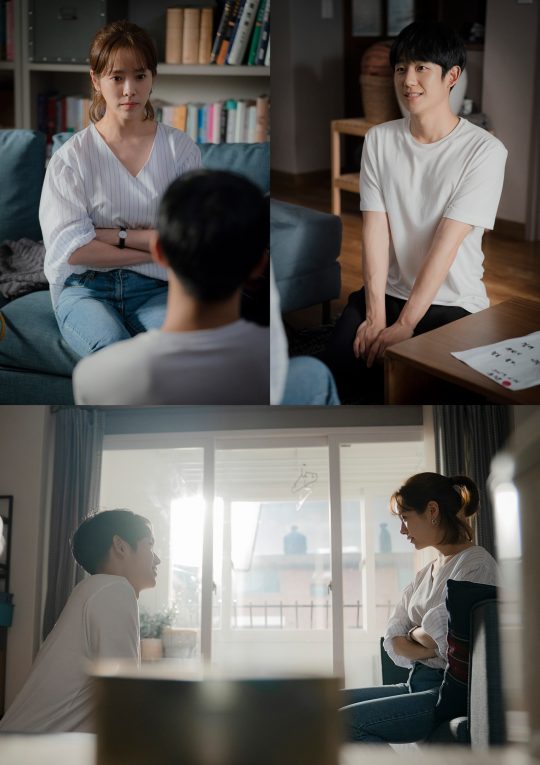 Han Ji-min (played by Lee Jung-in) will have a cute nervous battle with Jeong Hae-in (played by Yoo Ji-Ho) in the 31st to 32nd MBC tree mini series Spring Night, which is scheduled to air on the 11th.Earlier, Lee Jung-in (Han Ji-min) and Yoo Ji-Ho (Jung Hae-in) came closer to each other, understanding each others lack.The eyes of the two people who overcame the crisis and became harder warmed to the hearts of those who showed their deeper minds.In the photo released on the 11th, Lee Jung-in, who looks at Yoo Ji-Ho with his arms folded as if he is angry, and Yoo Ji-Ho, who kneels in front of him and seems to laugh.It seems that Yoo Ji-Ho is asking for forgiveness and that he made a mistake.Especially, the face of the smile is tilted toward Lee Jung-in and the figure of Lee Jung-in, who looks at him as if he is disgusted, but smiles as if his mouth is rising.More attention is drawn to the last episode of whether Lee Jung-in and Yoo Ji-Ho will overcome Lee Tae-haks opposition and be able to get married.The last episode of Spring Night will air at 9 p.m. on the 11th.