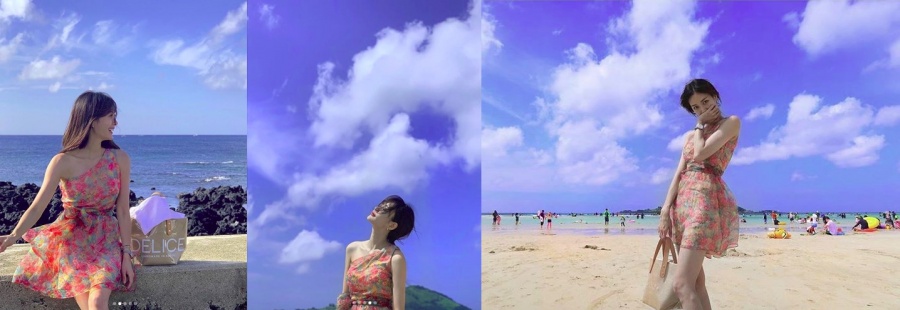 Actor Song Da-eun has revealed a refreshing daily life where the summer atmosphere is felt.Song Da-eun hashtaged the phrase pictured on his instagram on the 30th, saying, The weather is done today. The photo released along with this shows Song Da-eun on the beach.The sunny weather and the clear sky like his writing attract attention, and the beauty of Songda Eun and the fantastic background are combined to remind me of everyday photos.Especially, the colorful pattern of dress he wears is as colorful as the visual of Song Da Eun.Song Da Eun changed in another photo with other clothes, and he was comfortable compared to a colorful dress.He is wearing white sleeveless jeans and a neon bag, and he is making a natural smile. He also has a style of Kuanku (decorating as if he is not in a mood) as a song.Song Da-eun, who announced his face with TVN Heart Signal 2 in 2018, appeared in the olive drama The Room of Eunju.