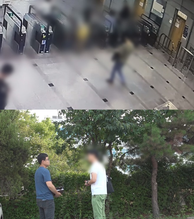 파란조명 이미지