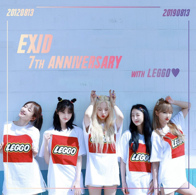 Group EXID celebrated its seventh anniversary today (on the 13th).On the 13th, EXID official SNS posted a complete picture with the article Congratulations on the 7th anniversary of EXID, thank you LEGGOs. # Solid #LE # Hani #Hyerin #Chunghwa.EXID debuted in the music industry with its digital single album HOLLA in 2012.At this time, Up and Down, which was released in August 2014, emerged as a popular girl group by writing a reverse myth that succeeded in settling into the top 20 of the music charts in three months.Since then, AH YEAH, HOT PINK, L.I.E, Night rather than Day, Dull, Tomorrow Year, Allerview, ME & YOU has become popular and have built EXIDs own color.Now EXID is in the transition period.According to his agency Banana Culture Entertainment, Solji, LE, and Hyerin remain in the current agency, and Hani and Jung Hwa did not renew the contract after the exclusive contract expired after the discussion.Jung Hwa is working with Jay-Wide Company to prepare for the second act.Jay Wide Company is an actor management company, and Lee Sang-yoon, Lee Bo-young, Kim So-yeon, Kim Tae-ri, Baek Jin-hee, Choi Daniel, Chun Ho-jin and Bae Jong-ok belong.It is a part that makes you expect a new leap forward in Zheng He as an actor.As such, the members have emphasized their willingness to move forward toward their dreams and to make efforts to lead the team together in full.