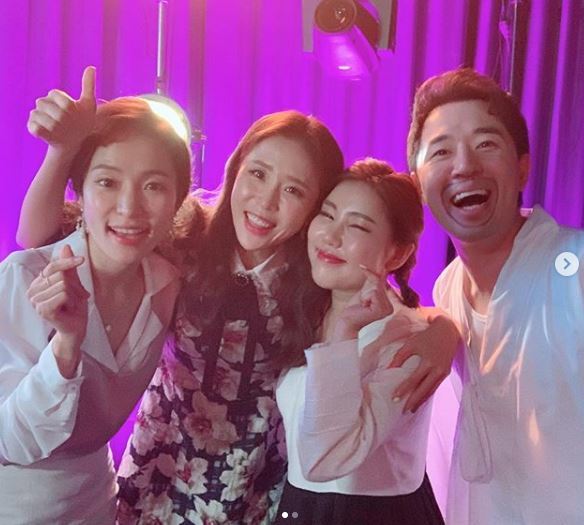 Shin Ji posted two photos on his SNS on the 21st with an article entitled Good to meet you as soon as you meet.In the open photo, Shin Ji poses with the broadcaster Boom, who was with the Miss Trot master, and Song Ga-in and Hongja, who were in the final (first) and the third place in the US.The cheerful atmosphere of the four people staring at the camera with a bright smile attracts attention.The netizens who encountered the photos responded such as This combination is the best!, I like to see and I am hit by a new song.On the other hand, Shin Ji is actively performing after releasing his new solo song I Feel Good on the 8th. Hongja will release his new song How to Live at 12:00 on the 24th (Saturday).