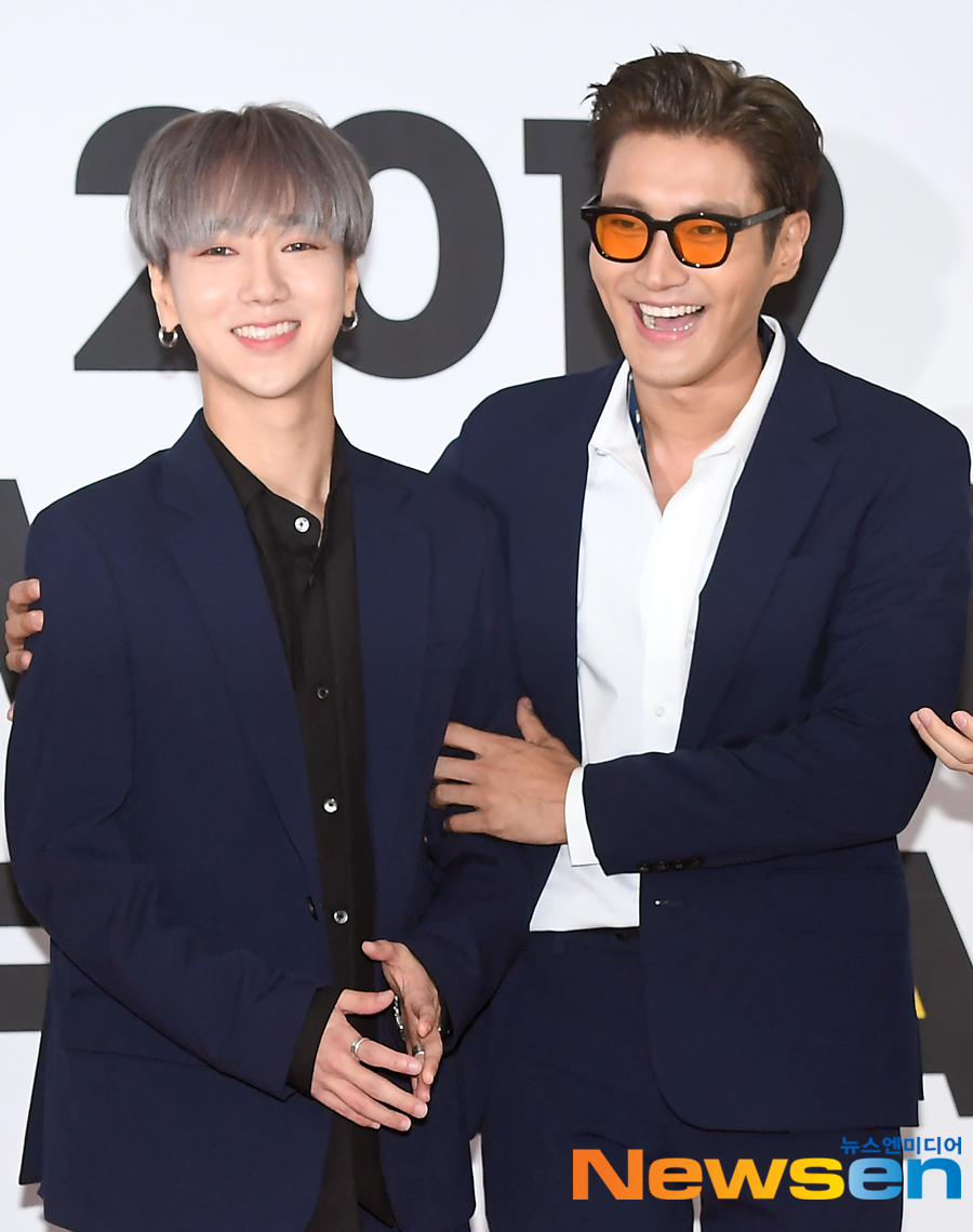 2019 K-World Festa (2019 K-WORLD FESTA) closing performance Photo Wall event was held at the Olympic Park Gymnastics Stadium in Seoul Songpa District on August 24th.Super Junior Choi Siwon, Yesung attended the ceremony.Jung Yu-jin