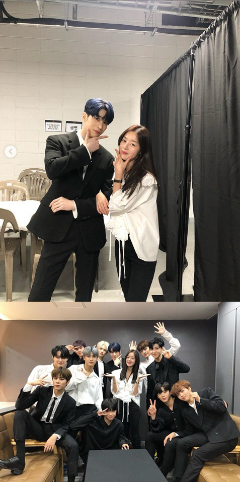 Han Sun-hwa celebrates X1 PREMIER SHOW-CON with a photo taken with Han Seung-woo in the waiting room on his 28th day.Han Seung-woo is a younger brother of Han Sun-hwa, who challenged Mnet Produce X101 and was selected for the final 11 and debuted to X1.X1 held a debut ceremony on the 27th at Gocheok Sky Dome in Guro-gu, Seoul with a showcase and concert combined.Han Sun-hwa also posted a photo of all X1 members in the Shocon waiting room and left a message called brother chance.kim eun-gu