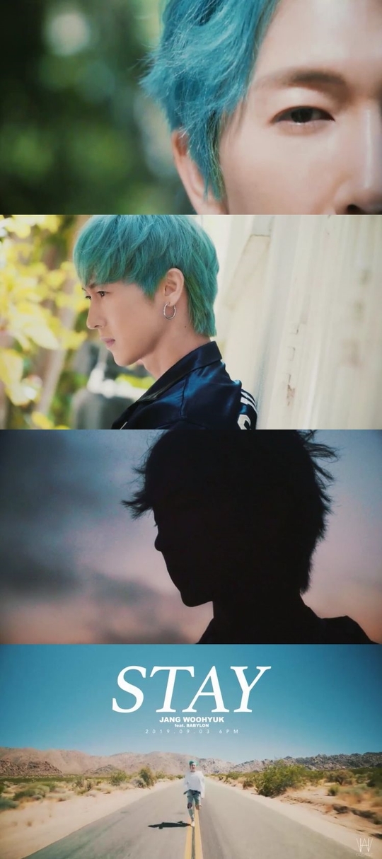 Singer Jang Woo Hyuk predicted that he would do STAY (Stay) by the public.On September 1, Jang Woo Hyuks STAY second music video Teaser was released through the official SNS channel of WH CREATIVE.Jang Woo Hyuk in Teaser boasts a variety of styling digestive powers and warm visuals with a background of wide nature such as blue sea and sky.Especially, when the cheerful vocals of Jang Woo Hyuk, which is combined with the lyrics Im at the side at the end of the video, catch the ears, the endless running toward somewhere is also outstanding.In STAY, emotional R & B musician Babylon will feature and will show musical synergy with Jang Woo Hyuk.Jang Woo Hyuks STAY, which is in the midst of preparing for a comeback, will be released on various music sites at 6 pm on September 3.hwang hye-jin