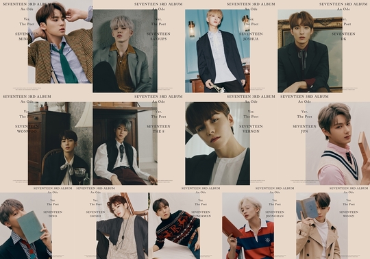 Group Seventeen first unveiled its promotion schedule and official photo.The agency Pledis Entertainment announced on September 2 and 3 that it will release its promotion schedule and official photo The Poet Ver. for the first time through official SNS, respectively, and will release various contents.The members in the public official photo boasted a more mature visual in a Suh Jung atmosphere, as if they were perfectly melted into Poet, which means a version name and poet.Mingyu, S.Coups, and Joshua have completely digested their unique suits and boasted their individuality, and their various poses and gaze treatment double their chic charm.In addition, Woo Woo, and Diet sit in front of antique frames and brown-toned furniture, erupting an antique atmosphere and shining a dark eye looking at the front.Wearing a neat-feeling suit, Vernon, June and Dino accentuated their sculptural visuals with a pose that accentuated a sleek jawline as they gazed into the camera with oblique lines.Hoshi, Seung-gwan, Yoon Jeonghan, and Uji completed natural styling with knit, polo T-shirt and trench coat, and they brightened their soft eyes with the sensibility that autumn seemed to be approaching.The promotion schedule, which was released prior to the official photo, is filled with various contents such as official photo The Poet Ver., 4 kinds of official photo, track list, highlight medley, music video teaser.There is a growing interest in what the photos in the background of the promotion schedule Image will mean.Seventeen is the first official photo with the visual and atmosphere of the past, raising the curiosity about the content to be released sequentially in the future.They not only recorded remarkable results for each album they released, but also successfully opened the tour with 39,000 audiences at the ODE TO YOU Seoul performance, which was held from August 30 to September 1, and expectations for a Regular album released in about a year and a decade are also exploding.emigration site