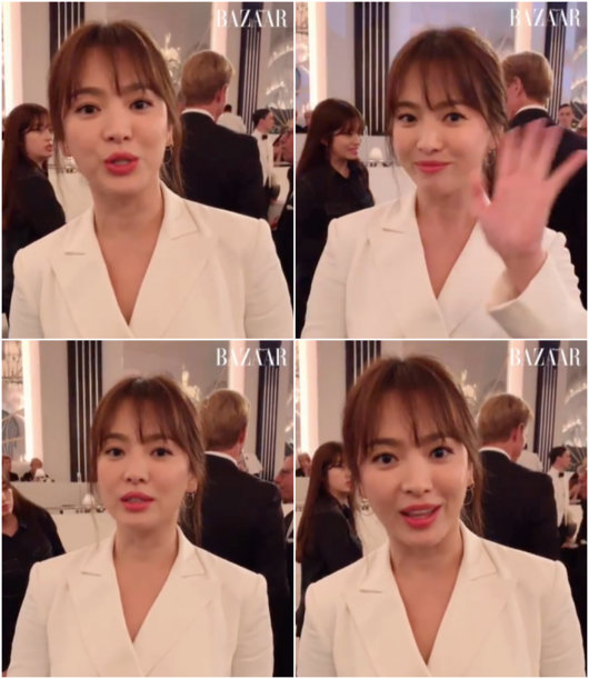 The recent situation of Actor Song Hye-kyo has been revealed.The fashion magazine Harpers Bazaar Korea posted a short video of a fashion brands Fashion show in New York City, USA, on the official SNS on the afternoon of the 8th.The video showed Song Hye-kyo attending a Fashion show, which attracted attention. Song Hye-kyo was enjoying Fashion shows, greeting fans with a bright expression and waving his hands.Song Hye-kyo also focused his attention on the white suit fashion perfectly.Meanwhile, Song recently completed her divorce process with Song Joong-ki.Song Joong-ki received an application for divorce mediation on June 27, and the Seoul Family Court decided to establish a divorce settlement on July 22, about a month later.The two ended their marriage in a year and eight months.On the 8th, fashion magazine Harpers Bazaar Korea appeared in the video released