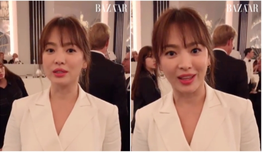 On the 8th, a fashion magazine posted a short video of a fashion brands fashion show scene in New York, USA through the official social network service (SNS).Song Hye-kyo, who attended the Fashion show in the public video, was enjoying the Fashion show by greeting the fans with a bright expression and waving his hand.He drew attention by perfecting his white suit fashion.