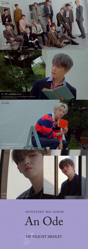Group Seventeen released some of the new songs through the Highlight medley of the regular 3rd album Ann Ode (Un Odd).Seventeens regular 3rd album, released on September 16th, is an album that will expand into a new world and is released in about a year and 10 months.On September 10, Pledice Entertainment, a subsidiary company, first released a new song with a highlight medley video of its third album Ann Ode through the official YouTube channel of Seventeen.The highlight medley video is decorated with five versions of jacket behind-the-scenes images, adding a sophisticated and sensual feel of 13 colors.He released some of his full albums, including the title song Dok: Fear, capturing the listeners hearts at once.With HIT, which showed the end of powerfulness with its pre-release songs, and the title song Dog:Fear, a heavy bass sound-based R&B genre, URBAN POP-style Lie, sweet serenade Let me hear you say, Seventeens youth hymn Lucky, and happy moments. Snap Shoot, and Japans single album title song Happy Ending, which provided a variety of fun to listen to as a group song that can feel the harmony of 13 people.Also, the music of the music is expected to grow in another mood, with the music of the different moods ranging from 247 of the performance unit with impressive acoustic guitar melody, Second Life of the vocal unit showing the genre based on Hip hop, Back it up showing the distinct personality of Hip hop unit, and Network Love of Joshua, Jun, Diet and Vernon. Amplified the power.Especially, the title song Dok:Fear located on the third track gave the darkest side of the Seventeen that had never been shown, and it predicted the mature and deadly charm of the Seventeen with a 180-degree change.Seventeen, who has released a highlight medley and has finished a comeback warm-up, will come to the public on the 16th with a wide range of musical spectrum.emigration site