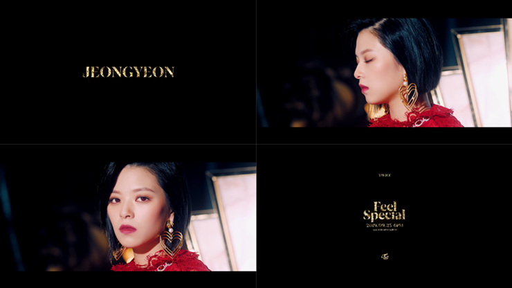 Group TWICE released its second personal teaser video and raised the comeback atmosphere.TWICE will release its mini-8th album Feel Special (Phil Special) and the title song of the same name on the 23rd and return to fans.Following the introduction of Nayeons personal Teaser video on TWICEs official SNS channel on the 9th, it released additional video of Jingyueon, which contains the concept of a new song today (10th).Jeongyeon, who appeared in an intense red costume, made his heart beat by staring at the camera with a fascination look.The music of dreamy atmosphere and the mysterious charm of Jingyeon combined to raise questions about the new album.Feel Special is a new song released by TWICE in about five months after FANCY (Fancy) released in April.After debut, TWICE, which recorded 11 consecutive hits based on the activity song so far, will write a record of 12 consecutive hits through this song.Meanwhile, TWICEs Mini 8 Feel Special will be released on various music sites at 6 pm on the 23rd.