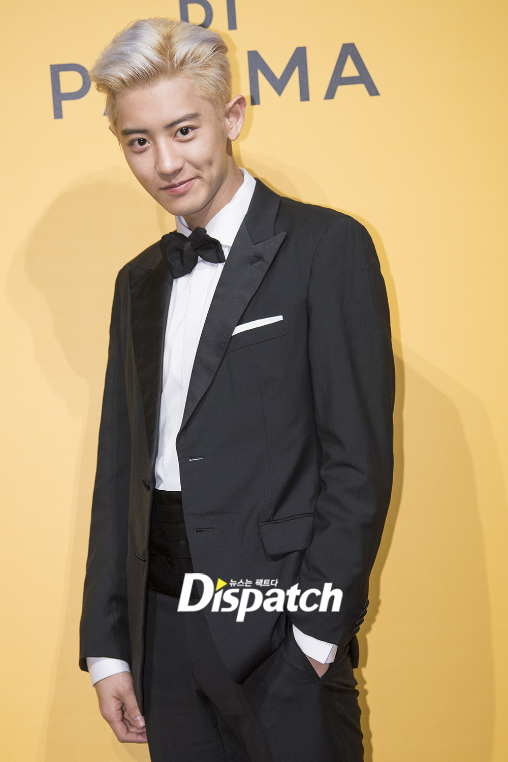 EXO Chanyeol showed off a dimples smile; attended the opening tap of the Italian brand on the morning of the 11th (Korea time).On the day, Chanyeol showcased her classic suit styling: She wore a black jacket, pants and a white shirt.Here, I matched the butterfly-shaped bow tie and completed luxurious styling.The fancy platinum hair was also a point of eye-dropping. It was a good match for Chanyeols beautiful visuals.symbol-inducing.adjunct of a horseDo you think this is okay?