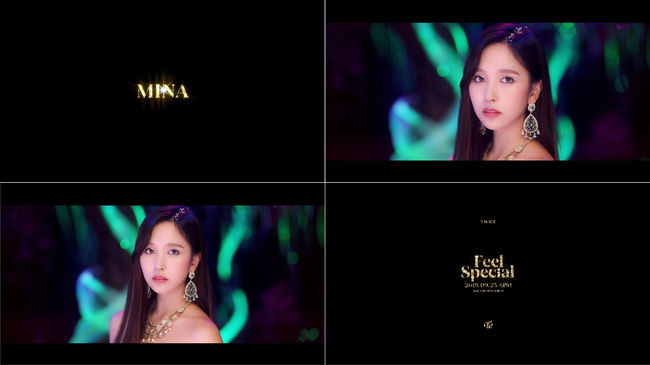 TWICE Mina gave a sad atmosphere with his eyes in the comeback Teaser.TWICE, which is releasing individual Teaser videos of its members ahead of the release of its new album, Feel Special (Phil Special), opened Minas visual content at 0:00 today (14th).Mina in the video posted on the official SNS channel of TWICE was resilient by exquisitely digesting colorful styling.The moist eyes staring at Camera maximized the lyricism of the new song Feel Special and raised the expectation of comeback.The heartbreaking melody, which blended with Minas perfect visuals, made the hearts of fans waiting for a comeback.Mina showed her willingness to participate in the new album work and decided to join carefully.Feel Special, which will be released on the 23rd, adds a lyrical feeling to a new message different from the previous works.Midas hand Park Jin-young worked on this song with the heart of Hope for a word of warm words based on the truthful story of TWICE.Heres KNOCK KNOCK (Nak Nak) and What is Love? (What Is Love?)), and Lee Woo-min, who worked together, will participate in the arrangement and go on a hunt for 12 consecutive hits.In addition, TWICE and other ultra-luxury writers have devoted themselves to realizing a rich and complete album.In particular, track 6 21:29 was the first TWICE member to raise his curiosity about the song by naming it on the songwriting credit.TWICE Mini 8th album Feel Special can be found on various music sites at 6 pm on the 23rd.TWICE Feel Special TEASER MINA video screen capture