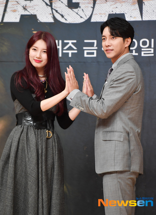 Lee Seung-gi and Bae Suzy reunited in six years: Can they renew their life with a 25 billion-magnitude Vagabond that has been in the works for over a year?On the afternoon of September 16, SBSs new gilt drama Vagabond was presented at the SBS building in Mok-dong, Yangcheon-gu, Seoul.The scene was attended by Lee Seung-gi, Bae Suzy, Shin Sung-rok, Moon Jin-hee and Hwang Bo Ra.Vagabond is an intelligence officer who draws dangerous and naked adventures of family, affiliation, and the nameless Vagabond, and depicts the process of a man involved in a civil-port passenger plane crash digging into a huge national corruption found in a concealed truth.It is a work that has been prepared for a long time and has been enthusiastic for a long time.It is an exciting drama with various kinds of intelligence, action, politics, thriller, melody, and narrative.  I wanted to make a drama that you can not bear because you are curious about the next time.To do that, great actors gathered together and made it together. Vagabond also made headlines with the work that Lee Seung-gi and Bae Suzy, who starred together in the Book of Gugaga, worked together in six years.First, Lee Seung-gi was a hot stuntman who used Jackie Chan as a role model, but he played the role of Cha Dal-gun, who lived the life of a pursuer after the crash of a civil plane.Taekwondo, Judo, Jujitsu, etc. As a master of 18 martial arts, he plays an action to burn the whole body and challenges the character, which is different from the role he has played in the meantime.Lee Seung-gi said, I think that one of the Drama Characters I have done so far is a masculine character.I hope you have fun with me.  I was originally acquainted with director Yoo In-sik, so I happened to hear about the work.I was so happy to be able to appear in the film, he said.Lee Seung-gi said, When I talk about the army, many people laugh. They say, Have you got out yet? But they have escaped to some extent.I still have pride in the military and I like the Korean military, he said. I think I had a similar experience with the basic shooting methods, so I felt quite confident and easy.Bae Suzy is a black agent of the NIS and is divided into Gohari Station, who is trying to find the truth.I will draw a change in the person who is growing up as I meet the events that I did not think about and overcame the harsh troubles.When I first got this, I felt very interesting, said Bae Suzy, and I was curious and curious because I had never been in the spy action.I hope youll see him growing, he said.I met again and breathed with my brother Seung-gi in six years, and when I met him, he remained a very good memory, so it was nice to have his work again and I think he was able to work with good breathing, Bae Suzy said. I also digested his brother Seung-gi and Action Shin six years ago.I felt a lot of skinny, muscley, and a lot of skinny, he added.The two had a long time of pre-education to digest the intense action gods.Lee Seung-gi said, There are various actions such as car stunts and shootings, although there are actions done by the body.Actors, including Suzy, took classes at Action School for two to three months in advance and finished them easily, he said.Shin Sung-rok, who has been continuing his restless activities with Empresss Dignity and Per, played the role of the NIS intelligence team leader Ki Tae-woong.It digs into the case coldly and seriously, but it increases the tension in the drama by Acting a multi-faceted person who hides the hot inside.Shin Sung-rok said, I always seemed lucky to have been in charge of the next unexpected character.It was a character who was very internal now and had to cut off my arms and legs.I had to express it by cutting it down so much that I felt that there was nothing I could do, and it was very difficult. In addition, Moon Jin-hee and Hwang Bo Ra of the NIS 7th staff member, Gong Hwa-suk, will perform in Jessica Lee, a secret weapons lobbyist.Moon Jeong-hee said, As soon as I received the script, I thought that I would do this drama in Korea. I was a character who had not done it in the past, and I felt attractive because I was a secret weapon lobbyist, a man who broke the glass wall in the world of men.The Vagabond team cited the story of the various genres, the exotic scenery shot in Morocco, and the teamwork between actors as their advantages.Above all, the fact that it is 25 billion masterpieces in the filming period of one year has attracted great attention.Lee Seung-gi said, There was no anxiety because the bishop and the field staff prepared the perfect scene so that I could not feel the burden.It was much more fun than the script, and it was fun because we produced it more than we could imagine without harming the drama.I took a picture with a sense of stability in the field where I only had to play a role in my role. Actors confidence in the work was considerable: Shin Sung-rok would discuss with Actors when the audience rating exceeded 30% and say he would fulfill his pledge.Shin Sung-rok said, I sweated a sweat and sweated hard, and it seems that the god will give a new imagination with a different imagination from other Dramas that have been there so far.I think it is a work that you can expect. Meanwhile, SBSs new gilt drama, Vagabond, will be broadcast first on September 20 following Physician John.Lee Ha-na / Pyo Myeong-jung