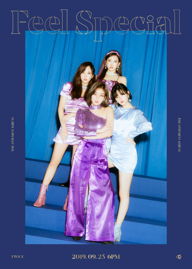 TWICE, which is opening its comeback content through its official SNS channel, posted an image of a new mood at noon today (18th).The nine members of the new concept photo have refined the satin-based suit and glitter look.Their brilliant visuals visually express the heartbreaking feelings of the moment of being something special, leaving a major hint about the new song, the agency said.The new song Feel Special is a song written and composed by JYP chief J. Y. Park, and conveys the message of dynamic energy and warm courage unique to TWICE at the same time.Lee Woo-min, an arranger of KNOCK KNOCK (Nak Nak) and What is Love? (What Is Love?), joined the group, J. Y.Park X TWICE, which was a fantasy combination, was also strengthened. In the 6th track 21:29, where all the first members of TWICE participated in the songwriting, they showed their gratitude and love for their fans.TWICEs new song Feel Special will be available at various music sites at 6 pm on the 23rd.in-time