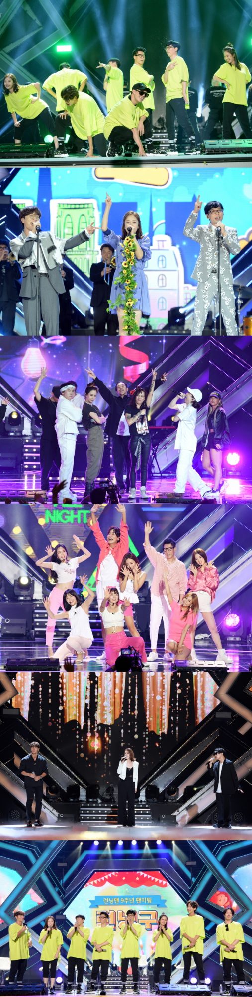 SBS will broadcast SEK once more in October to perform the Nine-year anniversary fan meeting T-Shirt performance of Running Man.T-Shirt fan meeting is a fan meeting that was first presented to domestic fans by the production team and members for three months in response to Running Man Nine-year anniversary.The members individual stage, as well as group dance, Running Man theme song, and joint stage with top artists were released.About 2,400 fans participated in the T-Shirt fan meeting held on the 26th of last month, and they breathed hot with the members.Song Ji-hyo, Yang Se-chan and Nuksal & Cod Kunst formed Hyochan Park to sing Bongjur High with limited express guest Yoon Mi-rae, and Ji Suk-jin and Lee Kwang-soo and A Pink, named Pinko Light, raised the atmosphere with an addictive dance song Party.The Jeon So-min and Yoo Jae-Suk, which are a combination of Yoo Jae-Suk and Jeon So-min, set the record for the best decibel with Now Come out Confessions, which contains the experiences of Jeon So-min.The F-killer, which is a combination of Balader spider, Kim Jong-kook, and Haha, set up a ballad stage with raise your voice.Immediately after the broadcast, their stage drew a hot response: ratings rose for three consecutive weeks during the T-Shirt special.The video of Aladdin OST Speechless, which Kim Jong-kook sang on the solo stage, exceeded 750,000 views only on one portal.Joint stage footage with The Artists also exceeded 100,000 views, higher than the average.The T-Shirt sound source can be found on major sound source sites, and the proceeds will be donated in full.