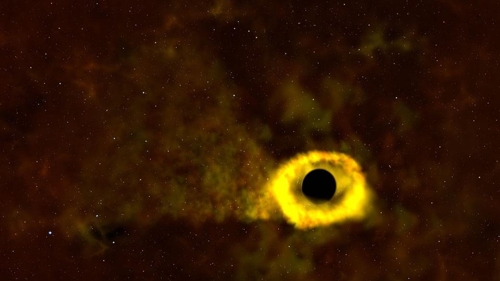 블랙홀이 주변의 별을 파괴하는 TDE 장면 [NASA 고다드 우주비행센터 제공]