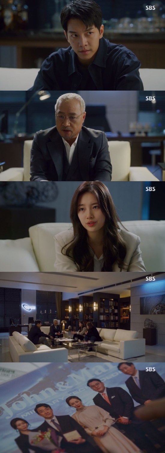 Vagabond Lee Seung-gi faces Moon Jin-heeIn the 4th episode of SBSs Vagabond broadcast on the 28th, Cha Dal-gun (Lee Seung-gi) and Goh Hae-ri (Bae Su-ji) were shown digging into the evil acts of Jessica Lee (Moon Jin-hee).On this day, Cha Dal-gun and Go Hae-ri returned to Korea, and Gong Hwa-suk (Hwang Bo-ra) was waiting at the airport. Cha Dal-gun, Go Hae-ri and Gong Hwa-suk moved to a restaurant and ate together.In the process, Cha Dal-geon came out of the store to receive the phone call, and Cho Boo-young approached Cha Dal-geon.I have not experienced one or two strange things, said Cho. So I came to Mr.Can you tell me what happened at Morocco? You have to get as much evidence as you can to puzzle out the truth, the reality.You should never keep it secret from the NIS. Dont trust the NIS. Prosecutors, police? No one should believe it. Cha Dal-geon reunited with Cho Bu-yeong behind the scenes of his confession.Jo Bu-young said, We are in the next-generation fighter business of $ 10 billion in the country, and John & Mark is the company that benefited the most from this accident.There is a rumor that Dynamics, a strong competitor, will be eliminated. In addition, Cho took Chadalgan to a motel he promised to meet with Whistle Blower.Jo Bu-young went into the motel room alone to protect the identity of Whistle Blower, and Chadal-gun waited outside.Chadalgan headed to the room after Jo Bu-young did not come out for a long time and found him lying down with a knife.Before he died, Cho Bu-young handed over a USB in the form of a ballpoint pen, and at this time, Cha Dal-gun was attacked.There was a chase between the car and the criminal, and the body of Cho Bu-young disappeared while the car was away, and the scene of the accident was cleaned clean.Cha Dal-gun delivered the USB received from Cho Bu-young to Gohari, and Gohari went home and repaired the USB.Inside USB, data related to Kim Song Yuqi (Jang Hyuk-jin) was stored, and Ko Hae-ri immediately called Cha Dal-gun after checking the data.Kim Yuqi has almost 5 billion life insurance. His insurance coverage is six months ago. Oh Sang-mi may be his accomplice.The debt of the bonds is more than 1 billion won, and the insurance money is 10 million won each month. It is a bank loan, he said, suspecting Kim Song Yuqis wife, Oh Sang-mi (Kang Kyung-heon).At the end of the day, Cha Dal-geon was at the meeting place of the bereaved family, and asked, Where is Kim Song Yuqi? Your husband Song Yuqi is alive.Cha Dal-geon was overpowered by other bereaved families and passed out, while Prince Edward Island Park (Lee Kyung-young) moved Cha Dal-geon elsewhere.Prince Edward Island Park, Chadalgan, Gohari and Gonghwa Sook gathered together, and Gohari said, JM Pacific.It was an airline that Kim Song Yuqi went to before leaving, and it belongs to John & Mark. Oh Sang-mi is from the stewardess here. Prince Edward Island Park said: I should have believed Mr Chadalgan in Morocco; I didnt know Jessica would have fallen to this extent.I picked Jessica up this business. I was so ambitious, I thought it was dangerous, and I betrayed myself and went to John & Mark.I should have been careful with Jessica, he said, blaming himself.Gohari said the suicide of John & Mark and the Planes terror accident occurred on the same day, and speculated that John & Mark may have been killed against the Planes terror accident.Chadal-gun and Gohari stayed in the safe house provided by Prince Edward Island Park and dug into Jessica Lees evil deeds.Meanwhile, killer Lilly (Park Ain) was commissioned by Jessica Lee and moved to kill Chadalgan, who passed the death penalty and headed to the venue where Jessica Lee was attending.Cha Dal-geon faced Jessica Lee with an angry expression and raised the tension of the drama.Photo = SBS Broadcasting Screen