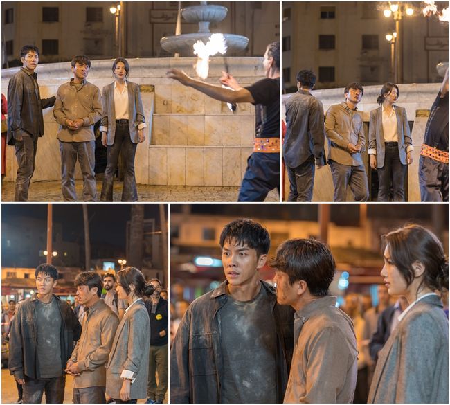 Reversal story that keeps you from straining, and the feast of Reversal story!Vagabond Lee Seung-gi, Bae Suzy, and Jang Hyuk-jin are showing up at the extreme of the splendor, Morocco night market, and are raising tension with resulting three shots.SBS gilt drama Vagabond (VAGABOND) (playwright Jang Young-chul, director Yoo In-sik / production Celltrion Healthcare Entertainment CEO Park Jae-sam) is an intelligence action melody that uncovers a huge national corruption hidden in the concealed truth of a man involved in the crash of a private passenger plane.Especially, the situation of finding truth is getting full-scale, such as Cha Dal-gun (Lee Seung-gi), Bae Suzy, Ki Tae-woong (Shin Sung-rok), and Kim Se-hoon (Shin Seung-hwan) are rushing to Korea after capturing Kim Song Yuqi (Jang Hyuk-jin).The last nine episodes have the highest audience rating of 11.71% (based on the Nielsen Korea metropolitan area), and are operating the second half of the spurt.Above all, in the last 9th, Cha Dal-gun and Gohari were disguised as support teams, and they were seen confronting them by recognizing the identity of the assassination group that came to the embassy.In the situation where Cha Dal-gun took Hwang Pil-yong (Yoo Tae-woong) as a hostage, Hwang Pil-yongs men surrounded Cha Dal-gun, Go Hae-ri, and Kim Song Yuqi, the target of removal, which raised the tension to the highest level.In this regard, Lee Seung-gi, Bae Suzy and Jang Hyuk-jin appeared in the Morocco night market with a miserable desolation that became re-emerged in the 10th episode of Vagabond, which airs at 10 p.m. on the 19th (today).In the play, Cha Dal-gun, Gohari, and Kim Song Yuqi stand in the Morocco night market of the colorful and thick-hearted Bunger, where a crowd of crowds plays a fire show.Everyone is enjoying the scenery of the night with a pleasant and happy expression, and only three people are dressed in messy clothes and are alert with anxious eyes.Soon someone approaches them, and surprises three people.I am curious about how Cha Dal-geon, Gohari, and Kim Song Yuqi were able to escape from the embassy, and who is the identity of the characters in front of them.Lee Seung-gi - Bae Suzy - Jang Hyuk-jins Re-employed Three Shots was filmed late in Morocco.Locals gathered at the news of the shooting of famous actors from Korea, and in a while the scene was phosphoric acid, and they cheered Lee Seung-gi, Bae Suzy, and Jang Hyuk-jin and took their images and burst into the camera flash.The unprecedented scenery has surprised local staff.Lee Seung-gi - Bae Suzy - Jang Hyuk-jin gave a smile and greeting to the cheers of local fans even in the situation of re-enactment for the scene in the play, and showed high concentration despite the cluttered field minute Danger, quickly immersed in the role and situation and unfolded the scene full of urgency.Celltrion Healthcare Entertainment said, Lee Seung-gi, Bae Suzy, and Jang Hyuk-jin have been shooting with all their strength in shooting the long Morocco location. Why did the three people show up at Morocco night market? ...I hope youll have a creepy story, he said.The 10th episode of Vagabond was held at 10 p.m. on the 19th (today).