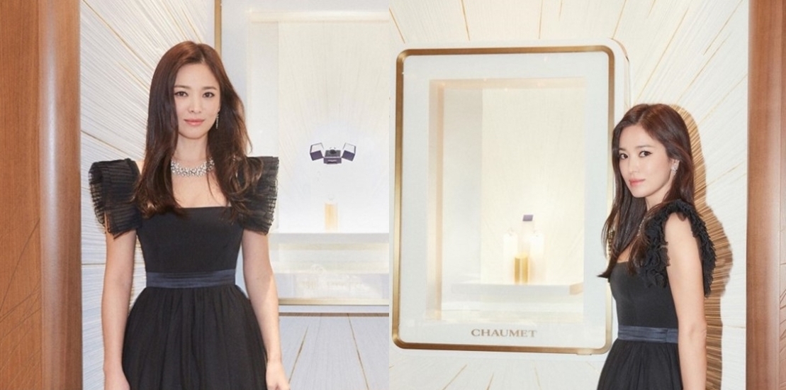 Song Hye-kyos hair stylist revealed the latest on Song Hye-kyo via his XING (SNS) on Monday.Song Hye-kyo in the public photo recently showed him attending the French jewelery brand event.In particular, Song Hye-kyo wore a black dress and made an alluring atmosphere with dark smokey makeup.