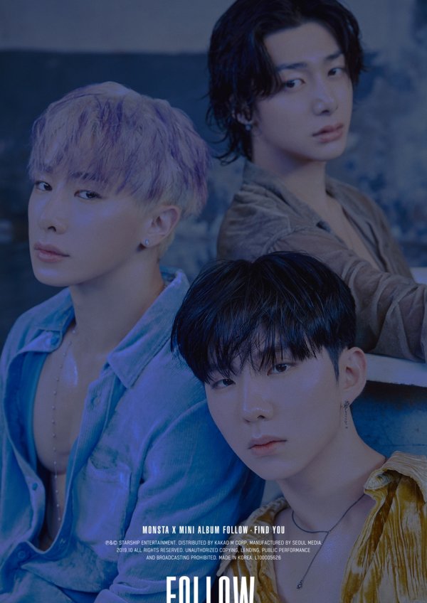 Starship Entertainment, a subsidiary company, released a series of new mini-albums : FIND YOU> (Follow: Find You) comeback photos on the official SNS channel on the 20th.In this photo, which is based on the theme of water, Monsta X is lying in a bathtub in a dark and cold atmosphere and boasts a fascinating sexy.Especially soft velvet shirts and jackets double the maturity of the members.Shennu emits a lonely aura, contrary to the usual wild image, and Wonho reveals his upper body with a light blue shirt loosened and shows a provocative charm.Minhyuk creates an overwhelming atmosphere with his eyes, while the rose necklace opposite the background is shining with silver and attracts attention, and Kihyun emits a neat yet natural feeling with a slightly wet black hair.Hyungwon is lying in the bathtub and shows elegant and sensual visuals, and Juheon wears a black shirt and highlights a dark image with intense eyes.IM looks at the camera with a look that seems to contain a sad story and creates a dramatic feeling.Monsta X has been curious about Shinbo by releasing the first comeback photo in a dreamy and overwhelming atmosphere following the music video Teaser video of the song FIND YOU.In particular, this album <FOLLOW>: FIND YOU> contains all of its own songs by members Won Ho, Ju Heon, and IM, and it has a deeper world view, new music and performance, and upgraded musical ability.Since then, Monsta X has released its final comeback photo, FIND YOU music video, music video teaser of the title song FOLLOW, and album preview.As the world tour, US single announcement, and global festival attendance have been on stage all over the world, and the world music fans have been captivating the hearts of Monsta Xs new transformation is becoming more and more focused.Monsta X will release his new album FOLLOW: FIND YOU and the title song FOLLOW on the 28th.