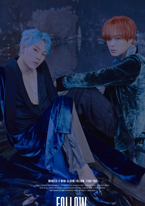 Starship Entertainment, a subsidiary company, released a series of new mini-albums : FIND YOU> (Follow: Find You) comeback photos on the official SNS channel on the 20th.In this photo, which is based on the theme of water, Monsta X is lying in a bathtub in a dark and cold atmosphere and boasts a fascinating sexy.Especially soft velvet shirts and jackets double the maturity of the members.Shennu emits a lonely aura, contrary to the usual wild image, and Wonho reveals his upper body with a light blue shirt loosened and shows a provocative charm.Minhyuk creates an overwhelming atmosphere with his eyes, while the rose necklace opposite the background is shining with silver and attracts attention, and Kihyun emits a neat yet natural feeling with a slightly wet black hair.Hyungwon is lying in the bathtub and shows elegant and sensual visuals, and Juheon wears a black shirt and highlights a dark image with intense eyes.IM looks at the camera with a look that seems to contain a sad story and creates a dramatic feeling.Monsta X has been curious about Shinbo by releasing the first comeback photo in a dreamy and overwhelming atmosphere following the music video Teaser video of the song FIND YOU.In particular, this album <FOLLOW>: FIND YOU> contains all of its own songs by members Won Ho, Ju Heon, and IM, and it has a deeper world view, new music and performance, and upgraded musical ability.Since then, Monsta X has released its final comeback photo, FIND YOU music video, music video teaser of the title song FOLLOW, and album preview.As the world tour, US single announcement, and global festival attendance have been on stage all over the world, and the world music fans have been captivating the hearts of Monsta Xs new transformation is becoming more and more focused.Monsta X will release his new album FOLLOW: FIND YOU and the title song FOLLOW on the 28th.