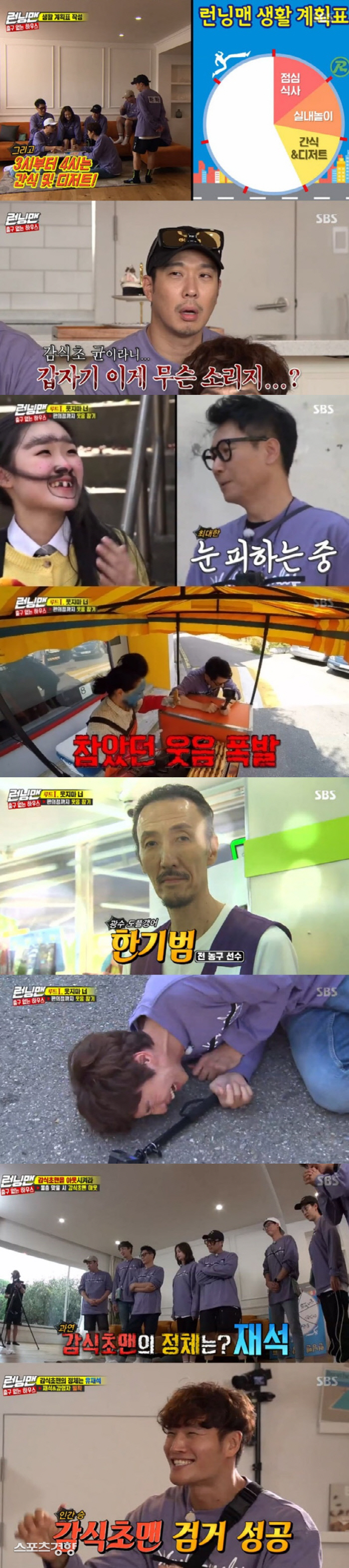 SBS Running Man kept the top spot in the same time zone of 2049 TV viewer ratings.According to Nielsen Korea, a TV viewer rating research institute, Running Man, which was broadcast on the 20th (Sun), recorded 4% of the 2049 target TV viewer ratings, which is an important indicator of major advertising officials, higher than last week (based on the second part of the Seoul metropolitan area, the highest TV viewer ratings per minute soared to 7.4%.The broadcast was featured in House Without Outlets, and the previous-class laughter was allowed to endure.The crew asked the members to take a picture from 12:00 to 6:00 pm at home, and the members were immersed in the life plan without knowing the English language.The cause of this is the rapid spread of persimmon vinegar, which is the cause of the loss of emotions and appetite, and all of which become initialized, he warned on the TV in the house.One of the members struggle to find the persimmon vinegar man along with the execution of the life plan table was unexpected tolerance of hardship laughter.Ji Suk-jin went out of the house with a cheerful easy but collapsed in the emergence of Yondu, infecting the persimmon vinegar, and spreading the Jeon So-min name tag.Lee Kwang-soo and Kim Jong-kook also stepped out on Top Model.Kim Jong-kook succeeded in laughing and winning human hints, and Lee Kwang-soo also had the success of the mission, but it collapsed in the appearance of basketball player Han Ki-bum.Yang Se-chan also failed to get the commission.Yoo Jae-Suk, along with Haha, made the Top Model on the paparazzi mission If you get shot, you die.The moment the two succeeded in mission, Ji Suk-jin spread the persimmon vinegar to Lee Kwang-soo and was infected to Song Ji-hyo.Kim Jong-kook was successful in arresting Yoo Jae-Suk as a persimmon vinegar man.The scene was the best TV viewer rating per minute with 7.4%.All penalties were confirmed, except for Kim Jong-kook and Haha, and two members who were identified by the two members.On the other hand, SBS Running Man is broadcast every Sunday at 5 pm.