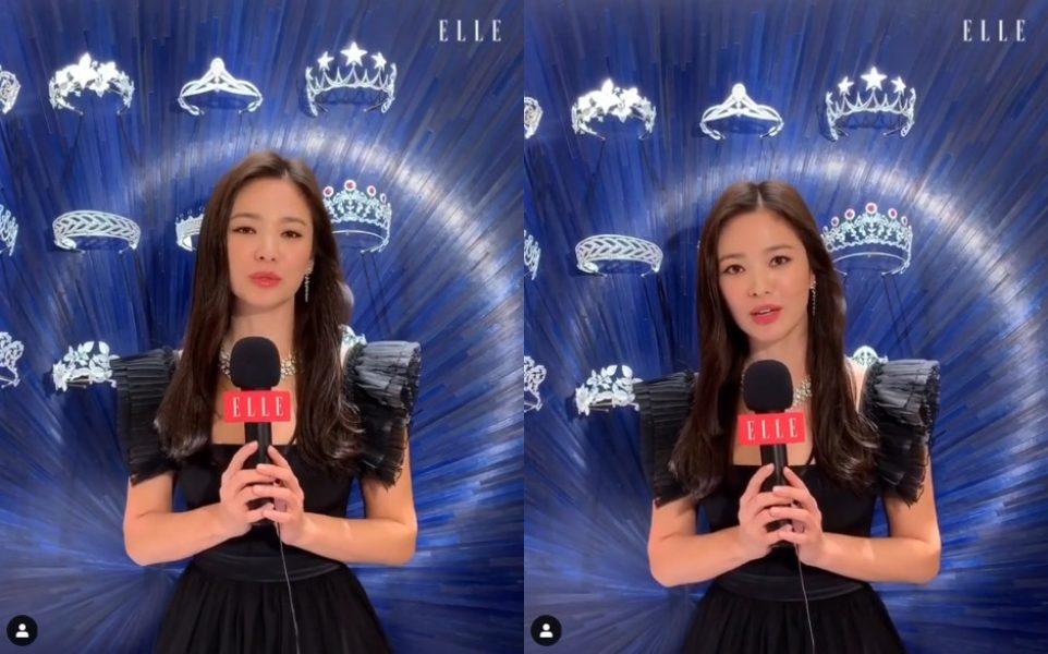 Actor Song Hye-kyos latest has been revealedFashion magazine Elle Korea recently posted a song hye-kyo interview video on its official Instagram.In the video, Song Hye-kyo shows off an elegant atmosphere by matching black dresses and earrings: She attended the France imperial jewelery brand boutique event.Song Hye-kyo said, I attended as a brand ambassador. Congratulations on the opening. I hope you have a good time and have fun together. Thank you.On the other hand, France Jewelry brand Shome released a boutique opening ceremony and a gala dinner show photo attended by Song Hye-kyo on the 18th.On the 9th, we donated Hangul guides to Korean historical sites around the world with Professor Seo Kyung-duk on Hangul Day.Song Hye-kyo is currently reviewing the movie Anna as his next film.Photo = DB