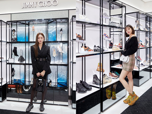 Jimmy Choo, a British luxury Desiigner brand, held a store renovation commemorative event at the Prestige Storage WEST at Galleria Department Store in Appgujeong-dong, Gangnam District on the 18th.This event is a memorial to the opening of the Galleria WEST store. It can be seen from Jimmy Chus signature Stiletto Hill Love (LOVE) to Blood Diamond (DIAMOND), Lane (RAINE), and Inca (INCA).In addition, it will showcase the collection of glam and elegant moods this season and make it possible to meet various products.Especially, the space display with a sensual and modern atmosphere was designed by Christian Lahoude Studio of New York base based on the new global store concept.Emphasizing black color, the lug of handmade created a luxurious atmosphere.Here, orange and blue color mother fiber furniture is arranged to show interesting interior, as well as flexible shape composition, which is characterized by the identity pursued by Jimmy Chu and the dynamic, bold, playful image of women.On the day of the event, Actor Lee Sung-kyung, Hong Jong-Hyun, and TWICE member Jingyeon attended to celebrate the opening of the store.Lee Sung-kyung, Hong Jong-Hyun, and TWICE Youngyeon all wore Jimmy Chu collection products this season and gathered their topics with their elegant yet stylish look.Lee Sung-kyung wears sneakers featuring Blood Diamond motif heels, and shows a chic look with a black Madeleine bucket bag with crystal buckle decorations, while TWICE Jingyeon wears a cross bag with JC logo and a chunky charm inka sneakers. I finished fashion.Hong Jong-Hyun showed off a gorgeous look that made use of points by matching bold Jimmy Choo sneakers and Blue color belt bags.All of them looked closely at the store, showed great interest in Jimmy Chu products, and finished to the end.On the other hand, the newly opened Jimmy Chu store is located on the 3rd floor of the Gallery Department Store Prestige storage WEST, and a photo booth is installed for visitors from October 18th to 24th, so you can take a special moment with Jimmy Chu.Written by Fashion Webzine Park Ji-ae Photos by L Jimmy ChuJimmy Choo, a British luxury Desiigner brand, held a store renovation commemorative event at the Prestige Storage WEST at Galleria Department Store in Appgujeong-dong, Gangnam District on the 18th.