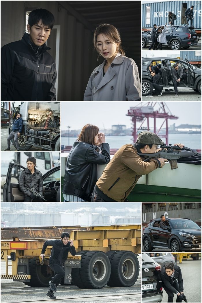 NIS agents such as Vagabond Lee Seung-gi and Bae Suzy are united in Korea again.SBS gilt drama Vagabond (playwright Jang Young-chul, Jeong Kyung-soon, directed by Yoo In-sik) is an intelligence action melody that digs into a huge national corruption hidden in a concealed truth by a man involved in a civil-port passenger plane crash.After Cha Dal-gun and Gohari went to Morocco to capture Kim Song Yuqi (Jang Hyuk-jin), they confront the enemys indiscriminate attacks and offer thrilling tension and exciting catharsis with the development of a speedy story that succeeded to smuggle.The photos released by the production team on the 24th showed the NIS agents including Lee Seung-gi and Bae Suzy, and the enemy members such as Jung Man-sik and Choi Dae-chul, performing group action in Incheon Buga.This is the scene where the indiscriminate attack of Jung Man-siks party, which found out that Cha Dal-gun and Gohari arrived in Korea, is being carried out.Cha Dal-geon and Go Hae-ri stand in a container box on a trailer with a tense expression and jump to the floor with Gi Tae-woong (Shin Sung-rok) and Kim Song Yuqi.In addition, Kang Joo-chul (Lee Ki-young), who had been shocked by the sudden death of an acute heart attack on the last broadcast, has been reappearing and attracts attention.Kang Ju-cheol keeps an eye on the sniper by loading bullets, and next to it, Kong Bo Ra is looking at the telescope and calling coordinates.In addition, Min Jae-sik expresses Furious by taking half of his body out of a car that runs with a poisonous expression and shooting like a mad fire, and Min Jae-siks right-hand man, Kim Min-seo, is also on the offensive posture by lowering his body.In addition, Kim Do-soo is raising tension by launching ruthless shooting without shaking with his unique expressionless expression.In the last broadcast, Cha Dal-gun and Go Hae-ri took Kim Song Yuqi to a cargo ship bound for Korea with the help of Edward Park (Lee Kyung-young).He then conducted a disturbing operation against the NIS to show up at airports and ports around the world under the direction of Kang Ju-cheol.How three people were able to step on the Korean land through a rough journey, and how the Min Jae-sik party came to the scene and poured ruthless attacks.Lee Seung-gi and Bae Suzy, and Shin Sung-rok - Lee Ki-young - Hwang Bo Ra - Shin Seung-hwan filmed the group Action God, which was a day when the wind and strong sunlight were pouring so hard that it was hard to open the eyes.The actors showed enthusiasm to repeat rehearsals dozens of times to open and close the heavy iron door of the super-sized container box on the trailer without worrying about the uneven weather and to digest the difficult scene of jumping to the floor.After the rest of the day, they took a commemorative shot in commemoration of their gathering together for a long time, and they gave a cheerful atmosphere by laughing at each others faces taken in the photographs.Jung Man-sik, Choi Dae-chul and Kim Min-seo, who arrived in the late stage, also relaxed and relaxed.Jung Man-sik, Choi Dae-chul and others rehearsed several times to finish the difficult scene of taking their body out of the running car and sniping their opponents in Hankyu, but the youngest Kim Min-seo showed a smileless struggle even when the gloves that were wearing the rough cement floor were torn several times.Celltrion Entertainment said, Thanks to the actors who have been enthusiastically engaged in the harsh winds, another action scene has been created. Please watch the winner of the ruthless and bloody action showdown through this broadcast.Vagabond will be broadcast at 10:11 pm on the 25th.